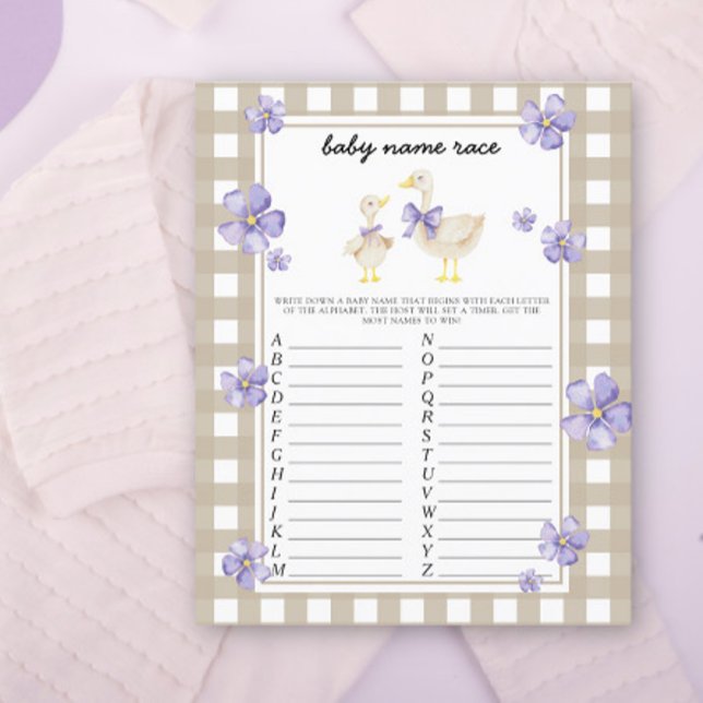 Little Goose - Baby naam race spel (Creator heeft geüpload)