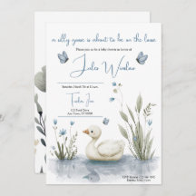 Little Goose Baby Shower Invitation