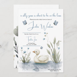 Little Goose Baby Shower Invitation Kaart