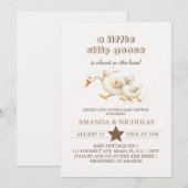 Little Goose Baby Shower Uitnodiging (Voorkant / Achterkant)