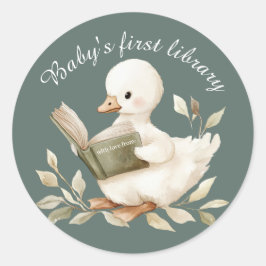 Little Goose Baby's Eerste Bibliotheekboek Sticker