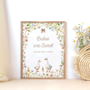 Little Goose Baby's zijn zoet Neem een traktatie Poster