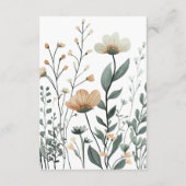 Little Goose Book Request Card | Baby Sprinkle Informatiekaartje (Achterkant)