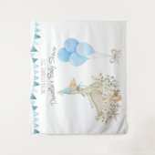 Little Goose Boy Baby shower Wandkleed (Voorkant)