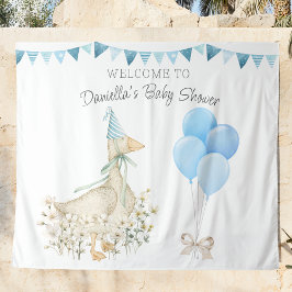Little Goose Boy Baby shower Wandkleed