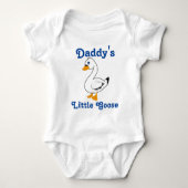 Little Goose Custom Kinder Shirt - Blue Text (Voorkant)