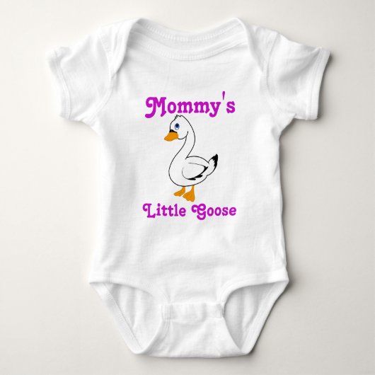 Little Goose Custom Kinder Shirt - Roze tekst (Voorkant)