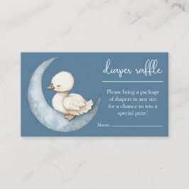 Little Goose Diaper Raffle Card Goose Baby Shower Informatiekaartje