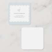 Little Goose Hand Drawn Scalloped Visitekaartje (Voorkant / Achterkant)