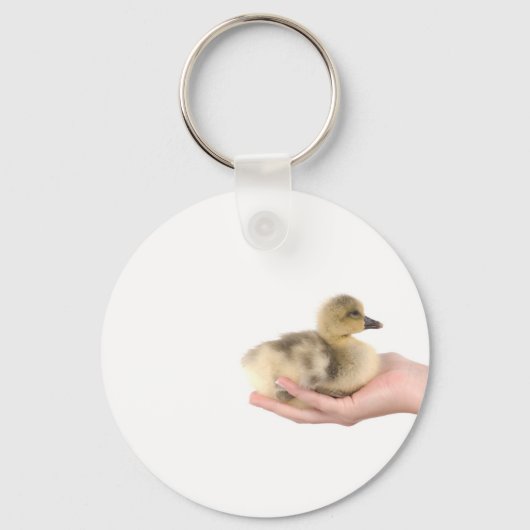little goose in one hand sleutelhanger (Voorkant)