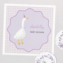 Little Goose Lila Gingham Baby shower