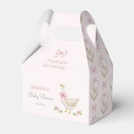 Little Goose Pink Bow lint meisje baby shower Bedankdoosjes
