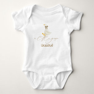Little Goose Typografie Baby Naam Romper