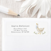 Little Goose Waterverf baby shower retouradres Etiket (Insitu)