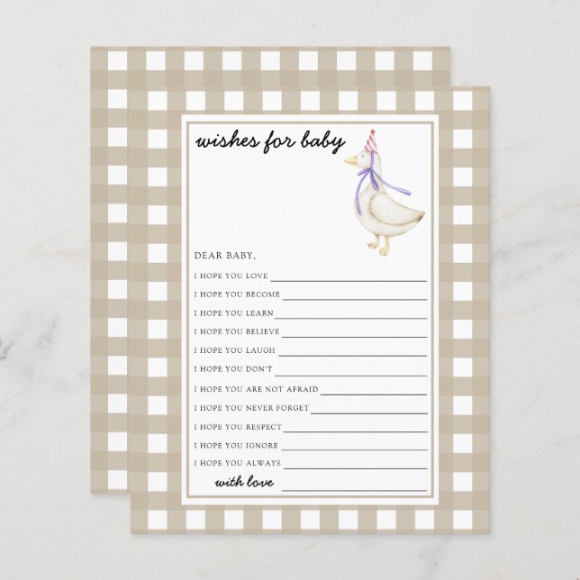 Little Goose Wensen voor baby (Voorkant / Achterkant)