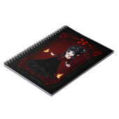Little Gothic Devil Girl Design 1 Note Book Notitieboek (Linkerzijde)