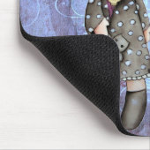 Little Gothic Girl met Skull Mousepad Muismat (Hoek)