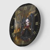 Little Gothic Girl Wall klok (Hoek)