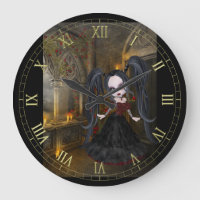 Little Gothic Girl Wall klok