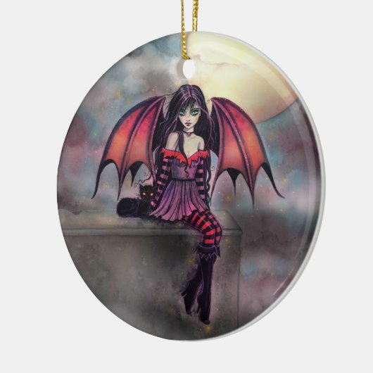 Little Gothic Vampire Fairy Halloween Ornament (Links)