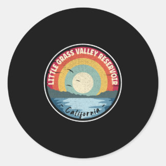 Little Grass Valley Reservoir California Ronde Sticker