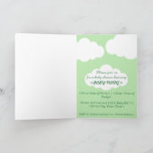 Little Green Angel op Way Baby shower Card (Binnen)