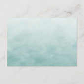 Little Green Bird Floral Baby shower Informatiekaartje (Achterkant)