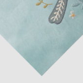 Little Green Bird Floral Tissue Paper Tissuepapier (Detail)