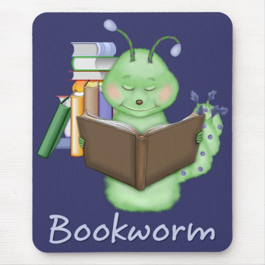 Little Green Bookworm Muismat (Voorkant)
