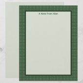 Little Green Diamonds Briefpapier Briefhoofd (Voorkant / Achterkant)