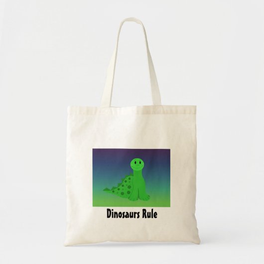Little Green Dinosaur Tote Bag (Voorkant)