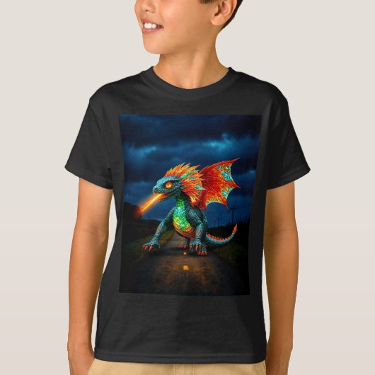 Little Green Dragon T-shirt (Voorkant)