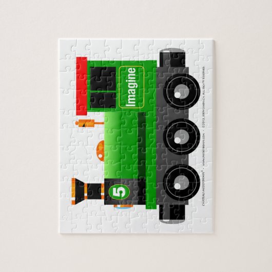 Little Green Engine Legpuzzel (Verticaal)