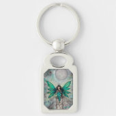 Little Green Fae Fairy Fantasy Art Sleutelhanger (Voorkant)