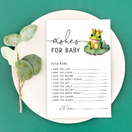 Little Green Frog Baby shower Wensen voor Baby Kaa