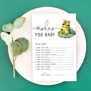 Little Green Frog Baby shower Wensen voor Baby Kaa