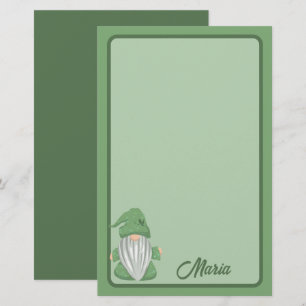 Little Green Gnome Gedetailleerd Briefpapier