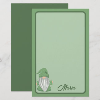 Little Green Gnome Gedetailleerd Briefpapier
