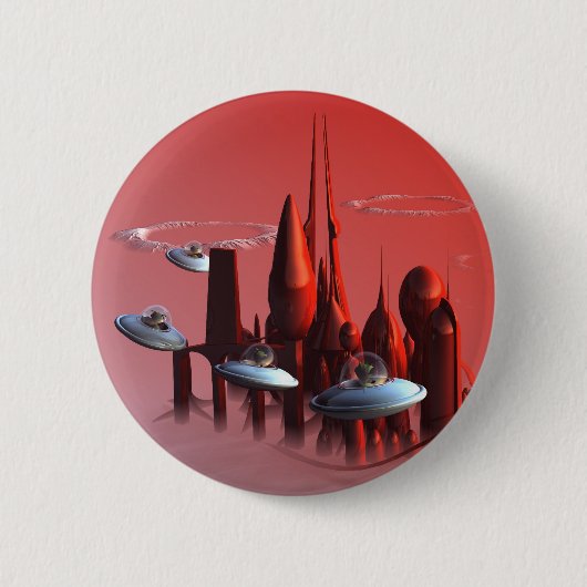 Little Green Inovervaders Button (Voorkant)