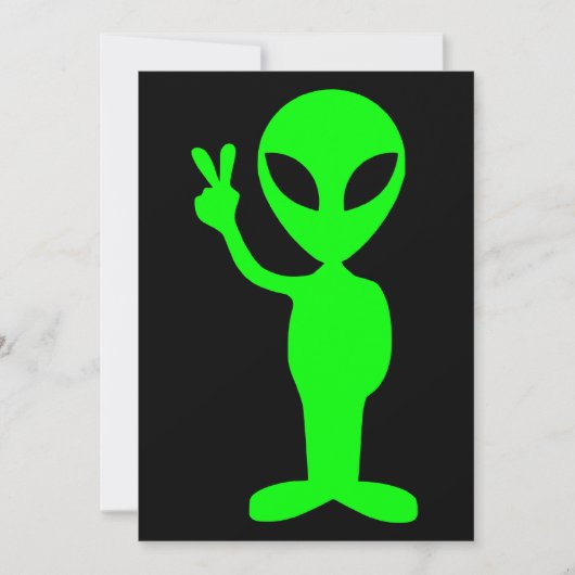 Little Green Man Kaart (Voorkant)