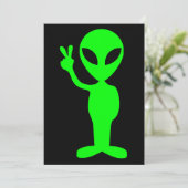 Little Green Man Kaart (Staand voorkant)