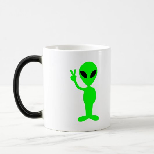 Little Green Man Magische Mok (Links)