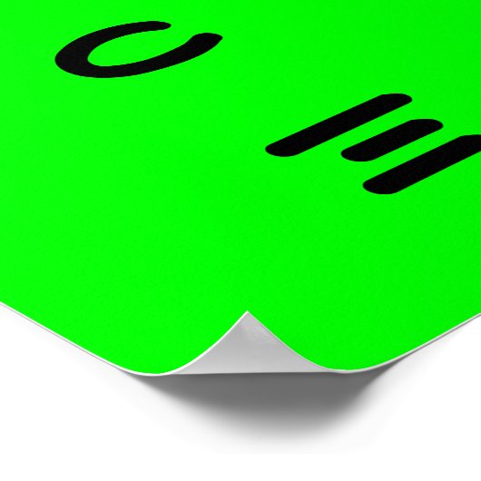 Little Green Man Poster (Hoek)