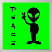 Little Green Man Poster (Voorkant)