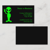 Little Green Man Visitekaartje (Voorkant / Achterkant)