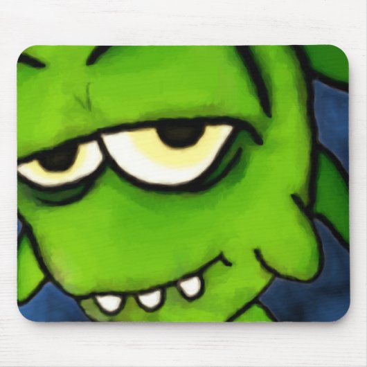 Little Green Monster Mousepad Muismat (Voorkant)