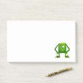 Little Green Monster Post-it® Notes (Op bureau)