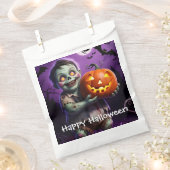 Little Green Monster & Pumpkin Vriend Bedankzakje (Geknipt)