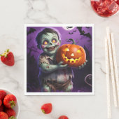 Little Green Monster & Pumpkin Vriend Servet (Insitu)