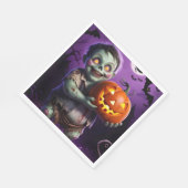 Little Green Monster & Pumpkin Vriend Servet (Hoek)